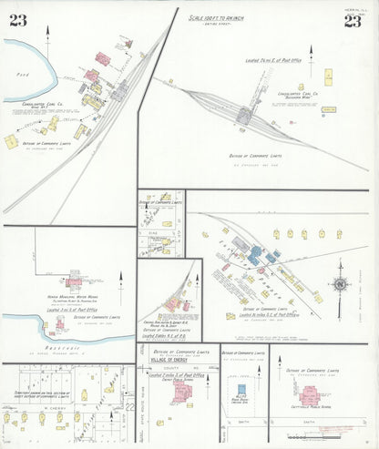 Sanborn Fire Insurance Map from Herrin, Williamson County, Illinois (1941), Sheet #0023 - Complete Map Set gallery image, historic Sanborn map, vintage wall art, Illinois Illinois