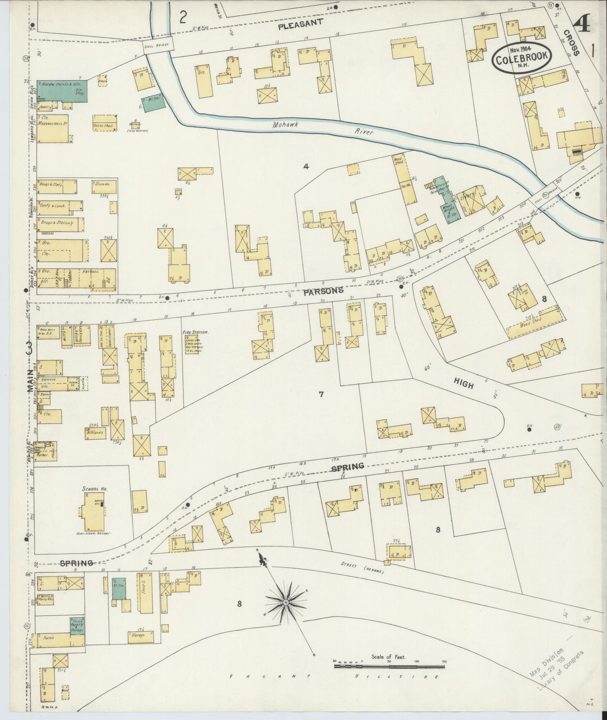 Sanborn Fire Insurance Map from Colebrook, Coos County, New Hampshire ...
