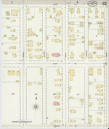 Sanborn Fire Insurance Map from Dunkirk, Chautauqua County, New York (1898), Sheet #0012 - Complete Map Set gallery image, historic Sanborn map, vintage wall art, New York New York