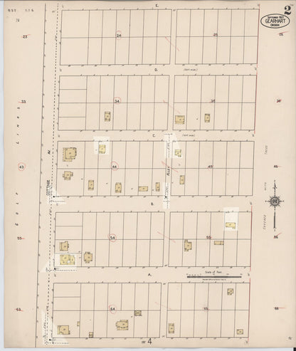 Sanborn Fire Insurance Map from Gearhart, Clatsop County, Oregon (1928), Sheet #0002 - Complete Map Set gallery image, historic Sanborn map, vintage wall art, Oregon Oregon