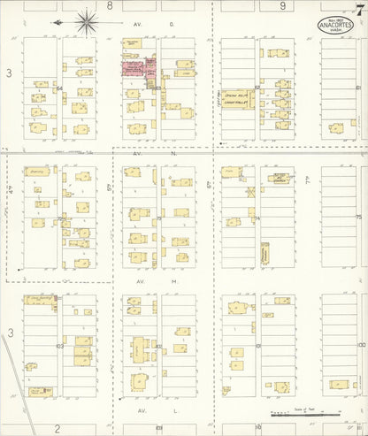 Sanborn Fire Insurance Map from Anacortes, Skagit County, Washington (1907), Sheet #0007 - Complete Map Set gallery image, historic Sanborn map, vintage wall art, Washington Washington