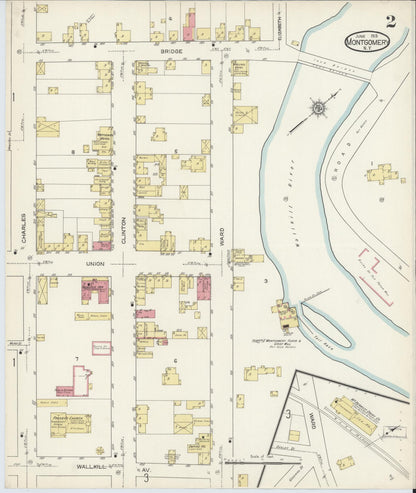 Sanborn Fire Insurance Map from Montgomery, Orange County, New York (1913), Sheet #0002 - Complete Map Set gallery image, historic Sanborn map, vintage wall art, New York New York