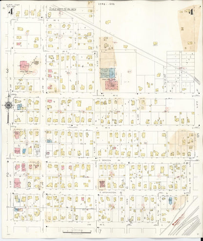 Sanborn Fire Insurance Map from Albia, Monroe County, Iowa (1947), Sheet #0004 - Historic Sanborn Fire Insurance Map Print