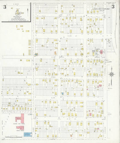 Sanborn Fire Insurance Map from Konawa, Seminode County, Oklahoma (1936), Sheet #0003 - Complete Map Set gallery image, historic Sanborn map, vintage wall art, Oklahoma Oklahoma