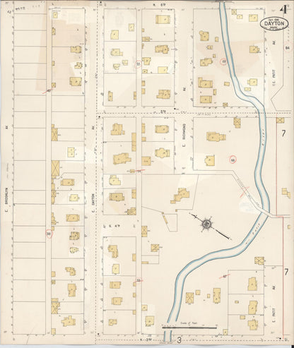 Sanborn Fire Insurance Map from Dayton, Columbia County, Washington (1943), Sheet #0004 - Complete Map Set gallery image, historic Sanborn map, vintage wall art, Washington Washington