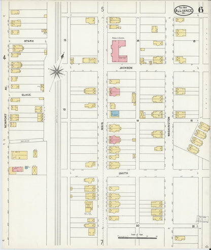 Sanborn Fire Insurance Map from Alliance, Northampton County, Pennsylvania (1904), Sheet #0006 - Complete Map Set gallery image, historic Sanborn map, vintage wall art, Pennsylvania Pennsylvania