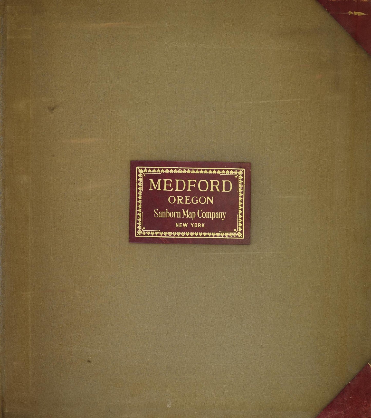 Sanborn Fire Insurance Map from Medford, Jackson County, Oregon (1950), Sheet #0001 - Historic Sanborn Fire Insurance Map Print, vintage old map wall art, antique decor, genealogy gift, Oregon Oregon map