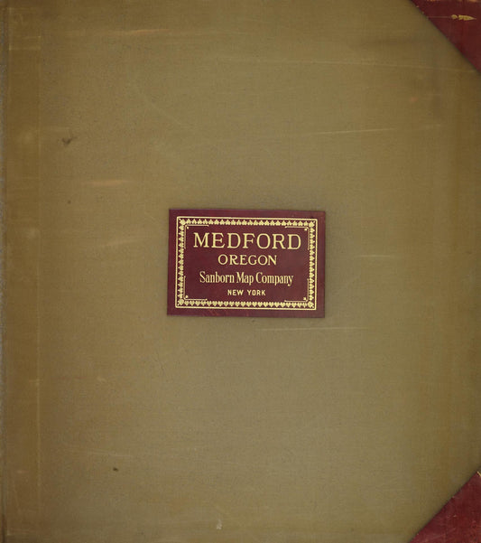 Sanborn Fire Insurance Map from Medford, Jackson County, Oregon (1950), Sheet #0001 - Historic Sanborn Fire Insurance Map Print, vintage old map wall art, antique decor, genealogy gift, Oregon Oregon map