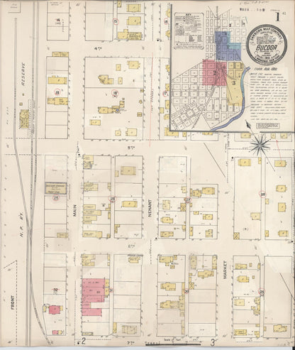 Sanborn Fire Insurance Map from Bucoda, Thurston County, Washington (1930), Sheet #0001 - Complete Map Set gallery image, historic Sanborn map, vintage wall art, Washington Washington