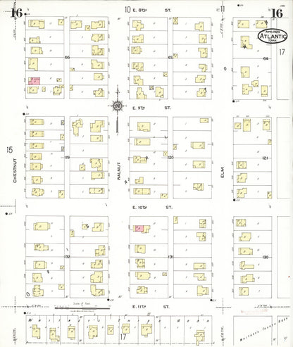 Sanborn Fire Insurance Map from Atlantic, Cass County, Iowa (1923), Sheet #0016 - Historic Sanborn Fire Insurance Map Print