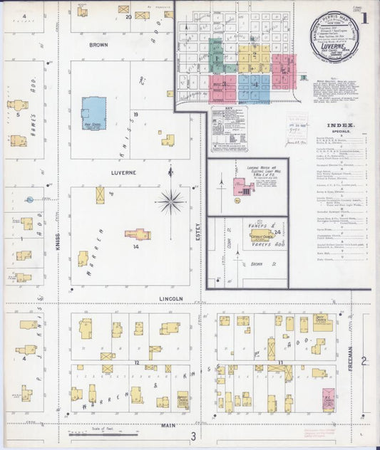 Sanborn Fire Insurance Map from Luverne, Rock County, Minnesota. (1900) – Map View