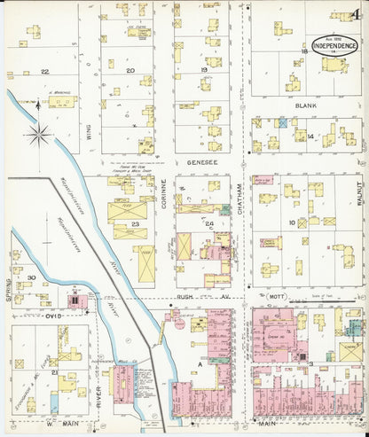 Sanborn Fire Insurance Map from Independence, Buchanan County, Iowa (1892), Sheet #0004 - Historic Sanborn Fire Insurance Map Print