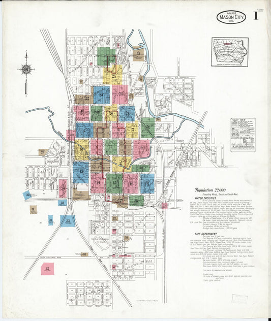 Sanborn Fire Insurance Map from Mason City, Cerro Gordo County, Iowa. (1918) – Map View