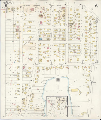 Sanborn Fire Insurance Map from Waupaca, Waupaca County, Wisconsin (1941), Sheet #0006 - Complete Map Set gallery image, historic Sanborn map, vintage wall art, Wisconsin Wisconsin