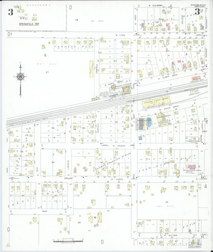 Sanborn Fire Insurance Map from Stryker, Williams County, Ohio (1951), Sheet #0003 - Historic Sanborn Fire Insurance Map Print, vintage old map wall art, antique decor, genealogy gift, Ohio Ohio map