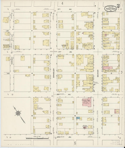 Sanborn Fire Insurance Map from Hastings, Cambria County, Pennsylvania (1915), Sheet #0002 - Historic Sanborn Fire Insurance Map Print, vintage old map wall art, antique decor, genealogy gift, Pennsylvania Pennsylvania map