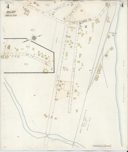 Sanborn Fire Insurance Map from Dixfield, Oxford County, Maine (1942), Sheet #0004 - Complete Map Set gallery image, historic Sanborn map, vintage wall art, Maine Maine