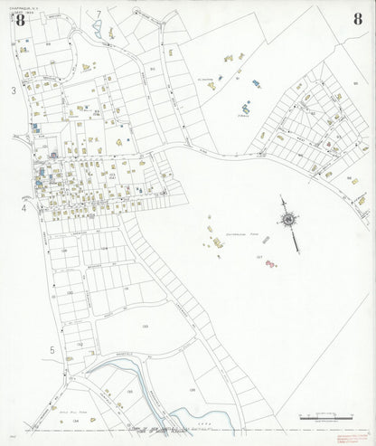 Sanborn Fire Insurance Map from Chappaqua, Westchester County, New York (1939), Sheet #0008 - Complete Map Set gallery image, historic Sanborn map, vintage wall art, New York New York