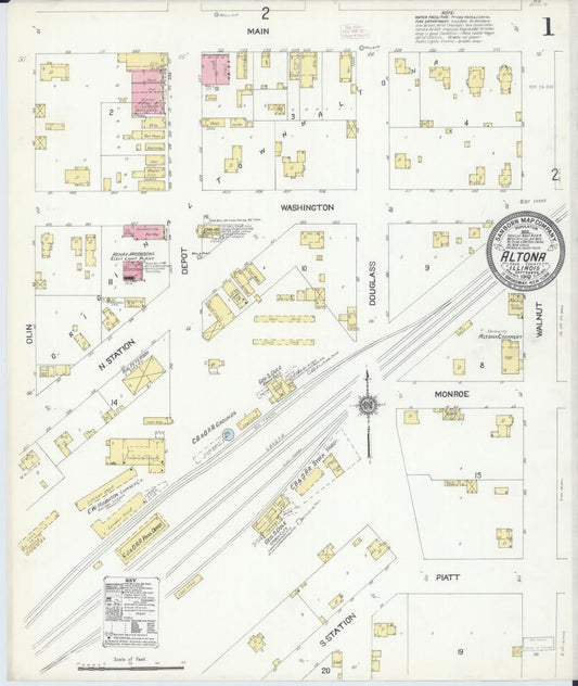 Sanborn Fire Insurance Map from Altona, Knox County, Illinois. (1910) – Map View
