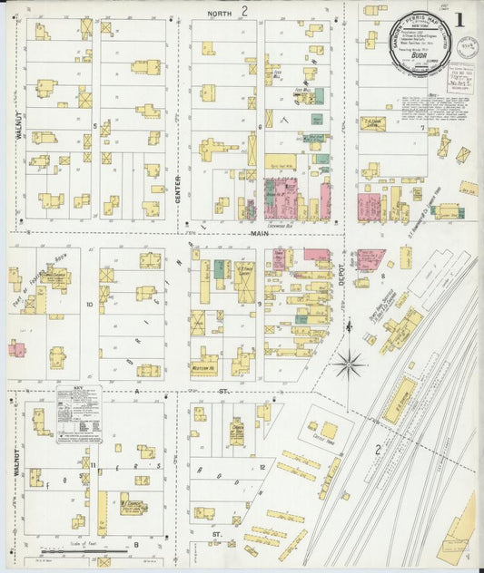 Sanborn Fire Insurance Map from Buda, Bureau County, Illinois. (1901) – Map View