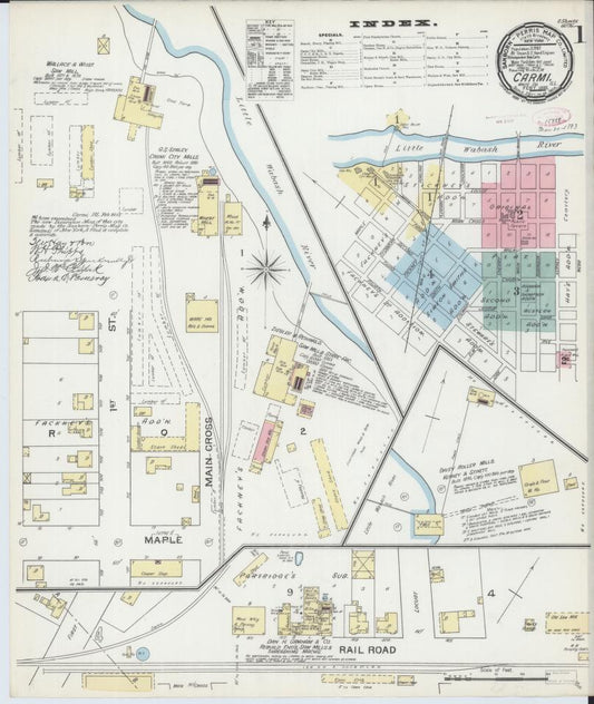 Sanborn Fire Insurance Map from Carmi, White County, Illinois. (1893) – Map View