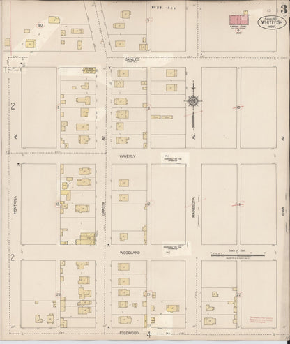 Sanborn Fire Insurance Map from Whitefish, Flathead County, Montana (1932), Sheet #0003 - Complete Map Set gallery image, historic Sanborn map, vintage wall art, Montana Montana