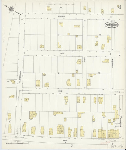 Sanborn Fire Insurance Map from Warrensburg, Warren County, New York (1912), Sheet #0004 - Complete Map Set gallery image, historic Sanborn map, vintage wall art, New York New York