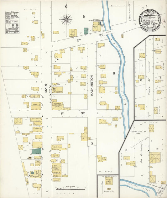 Sanborn Fire Insurance Map from Upper Lake, Lake County, California. (1894) – Historic Sanborn Fire Insurance Map Print