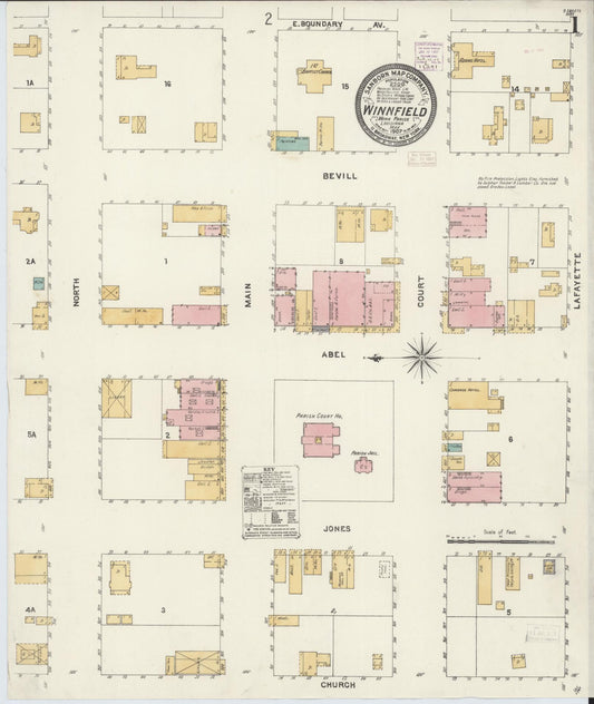 Sanborn Fire Insurance Map from Winnfield, Winn Parish, Louisiana. (1907) – Historic Sanborn Fire Insurance Map Print
