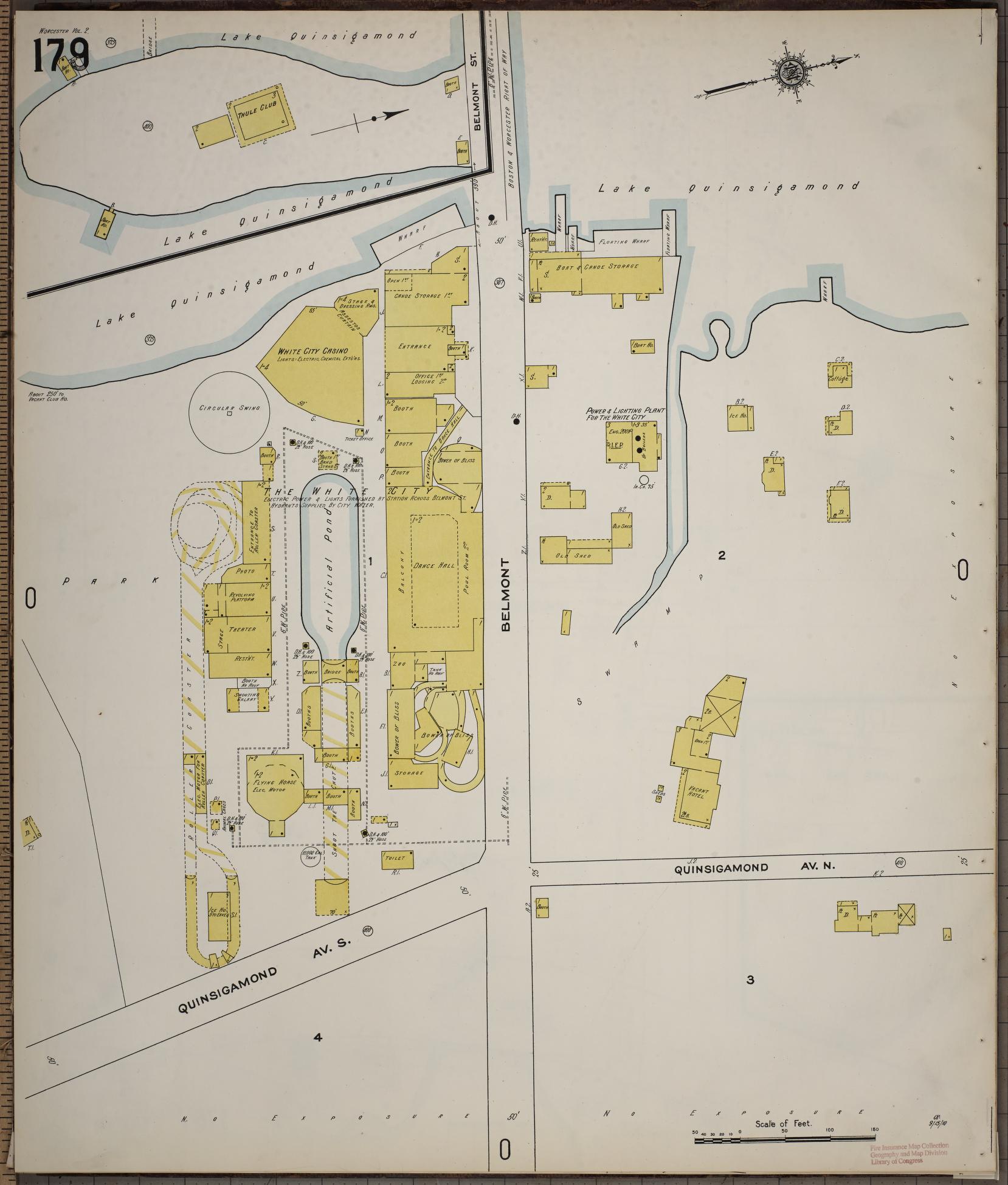 Sanborn Fire Insurance Map from Worcester, Worcester County, Massachusetts (1910), Sheet #0179 - Historic Sanborn Fire Insurance Map Print, vintage old map wall art, antique decor, genealogy gift, Massachusetts Massachusetts map