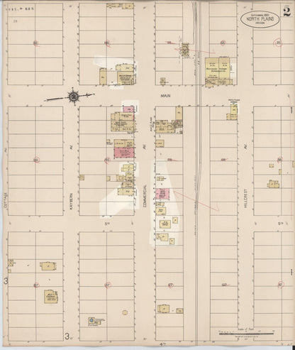 Sanborn Fire Insurance Map from North Plains, Washington County, Oregon (1931), Sheet #0002 - Complete Map Set gallery image, historic Sanborn map, vintage wall art, Oregon Oregon