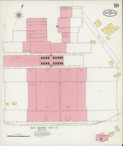 Sanborn Fire Insurance Map from Portsmouth, Rockingham County, New Hampshire (1904), Sheet #0019 - Complete Map Set gallery image, historic Sanborn map, vintage wall art, New Hampshire New Hampshire