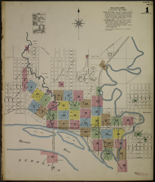 Sanborn Fire Insurance Map from Sioux City, Woodbury County, Iowa. (1890) – Map View