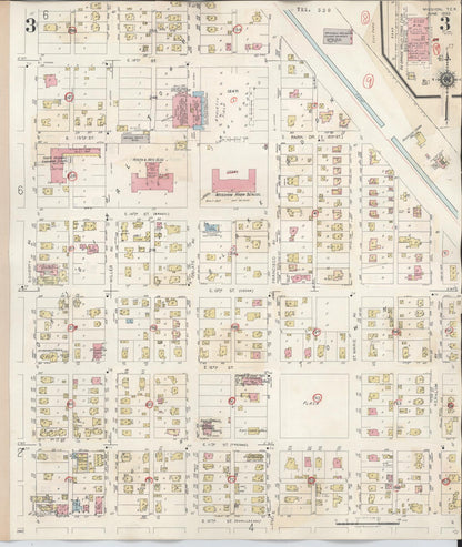 Sanborn Fire Insurance Map from Mission, Hidalgo County, Texas (1949), Sheet #0003 - Complete Map Set gallery image, historic Sanborn map, vintage wall art, Texas Texas