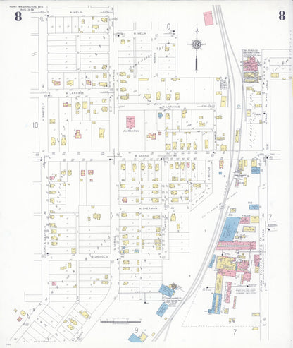 Sanborn Fire Insurance Map from Port Washington, Ozaukee County, Wisconsin (1938), Sheet #0008 - Complete Map Set gallery image, historic Sanborn map, vintage wall art, Wisconsin Wisconsin