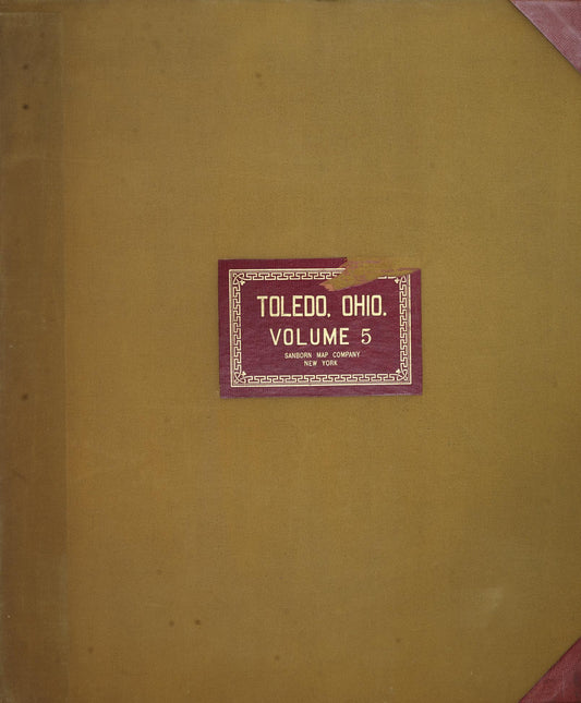 Sanborn Fire Insurance Map from Toledo, Lucas County, Ohio (1950), Sheet #0001 - Complete Map Set gallery image, historic Sanborn map, vintage wall art, Ohio Ohio