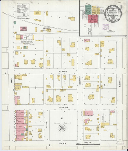 Sanborn Fire Insurance Map from Blandinsville, Mcdonough County, Illinois. (1906) – Map View
