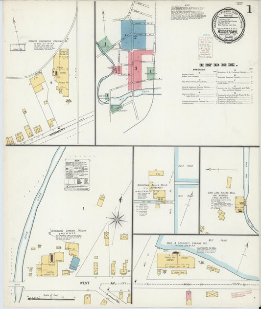 Sanborn Fire Insurance Map from Woodstown, Salem County, New Jersey. (1900) – Historic Sanborn Fire Insurance Map Print