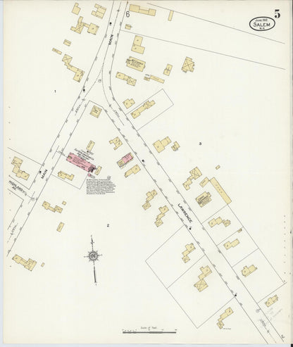Sanborn Fire Insurance Map from Salem, Rockingham County, New Hampshire (1912), Sheet #0005 - Complete Map Set gallery image, historic Sanborn map, vintage wall art, New Hampshire New Hampshire