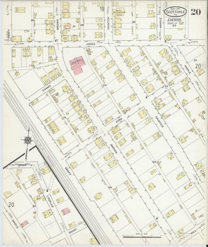 Sanborn Fire Insurance Map from Scottdale, Westmoreland County, Pennsylvania (1914), Sheet #0020 - Complete Map Set gallery image, historic Sanborn map, vintage wall art, Pennsylvania Pennsylvania