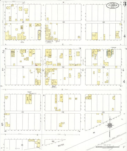 Sanborn Fire Insurance Map from Plummer, Benewah County, Idaho (1921), Sheet #0003 - Complete Map Set gallery image, historic Sanborn map, vintage wall art, Idaho Idaho