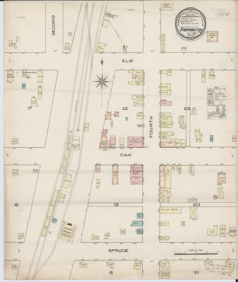Sanborn Fire Insurance Map from Farmington, Dakota County, Minnesota. (1885) – Map View
