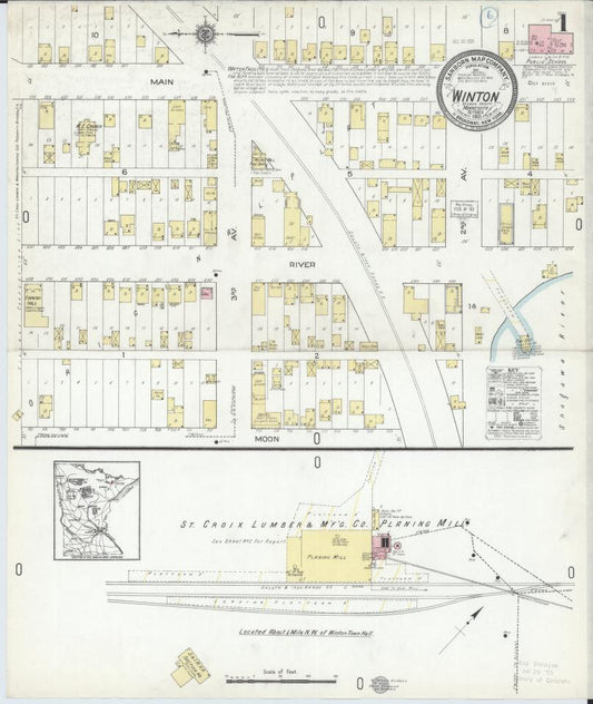 Sanborn Fire Insurance Map from Winton, Saint Louis County, Minnesota. (1921) – Map View