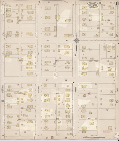 Sanborn Fire Insurance Map from Whitefish, Flathead County, Montana (1932), Sheet #0011 - Complete Map Set gallery image, historic Sanborn map, vintage wall art, Montana Montana