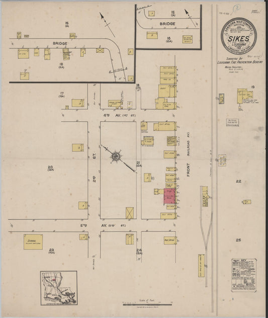 Sanborn Fire Insurance Map from Sikes, Winn Parish, Louisiana. (1921) – Historic Sanborn Fire Insurance Map Print