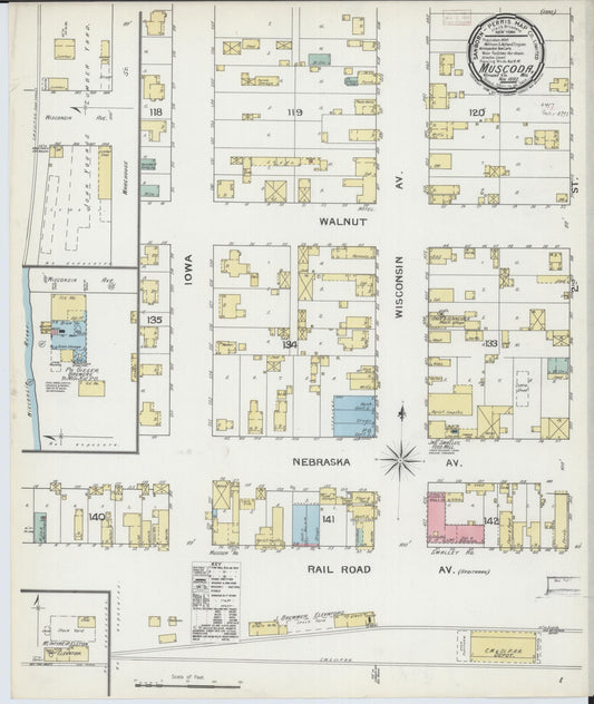 Sanborn Fire Insurance Map from Muscoda, Grant County, Wisconsin (1892), Sheet #0001 - Historic Sanborn Fire Insurance Map Print, vintage old map wall art, antique decor, genealogy gift, Wisconsin Wisconsin map