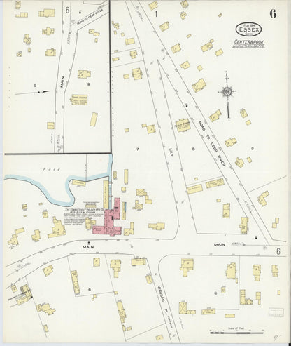 Sanborn Fire Insurance Map from Essex, Middlesex County, Connecticut (1914), Sheet #0006 - Complete Map Set gallery image, historic Sanborn map, vintage wall art, Connecticut Connecticut