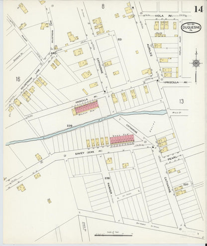 Sanborn Fire Insurance Map from Duquesne, Allegheny County, Pennsylvania (1911), Sheet #0014 - Complete Map Set gallery image, historic Sanborn map, vintage wall art, Pennsylvania Pennsylvania