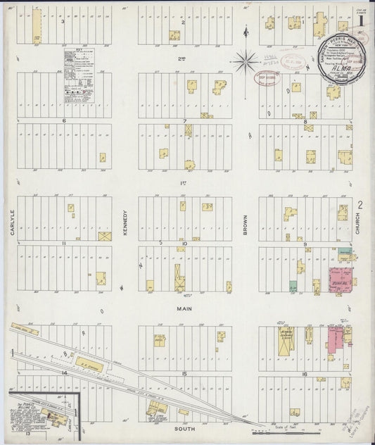 Sanborn Fire Insurance Map from Alma, Harlan County, Nebraska (1899), Sheet #0001 - Historic Sanborn Fire Insurance Map Print, vintage old map wall art, antique decor, genealogy gift, Nebraska Nebraska map