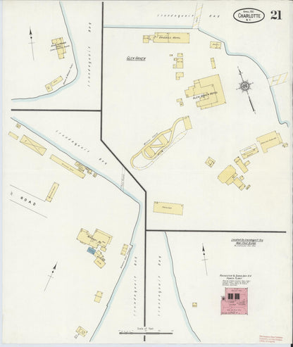 Sanborn Fire Insurance Map from Charlotte, Monroe County, New York (1912), Sheet #0021 - Complete Map Set gallery image, historic Sanborn map, vintage wall art, New York New York